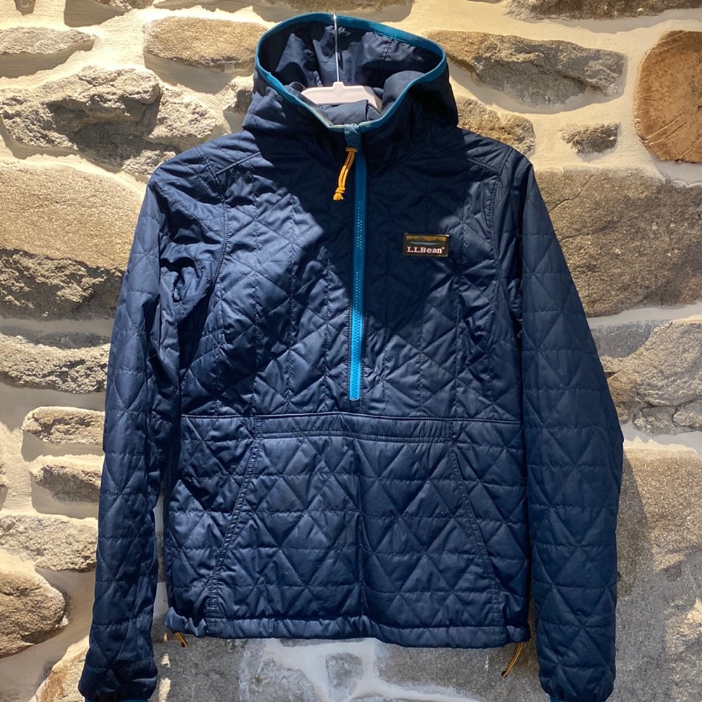 LLBean down hoodie pullover puffer